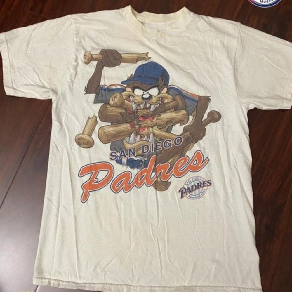 Vintage MLB San Diego Padres Looney Tunes Taz Shirt, San Diego Padres Shirt, MLB